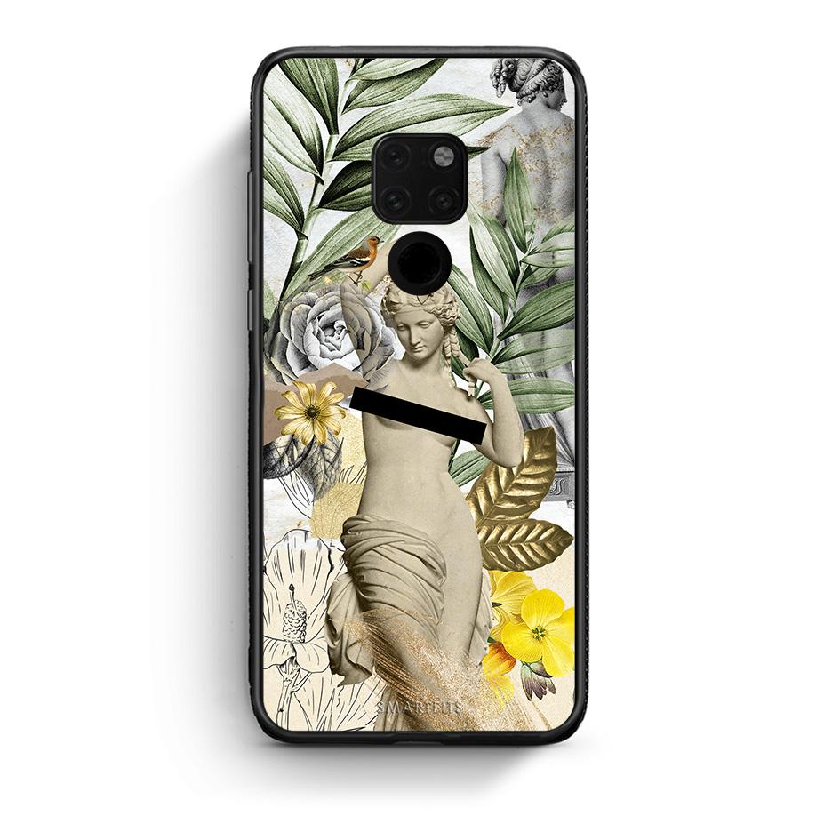Huawei Mate 20 Woman Statue θήκη από τη Smartfits με σχέδιο στο πίσω μέρος και μαύρο περίβλημα | Smartphone case with colorful back and black bezels by Smartfits