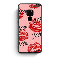 Thumbnail for Huawei Mate 20 XOXO Lips θήκη από τη Smartfits με σχέδιο στο πίσω μέρος και μαύρο περίβλημα | Smartphone case with colorful back and black bezels by Smartfits