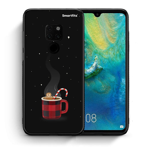 Θήκη Huawei Mate 20 Xmas Bathing από τη Smartfits με σχέδιο στο πίσω μέρος και μαύρο περίβλημα | Huawei Mate 20 Xmas Bathing case with colorful back and black bezels