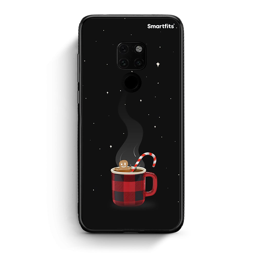 Huawei Mate 20 Xmas Bathing θήκη από τη Smartfits με σχέδιο στο πίσω μέρος και μαύρο περίβλημα | Smartphone case with colorful back and black bezels by Smartfits