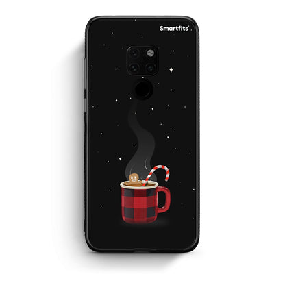 Huawei Mate 20 Xmas Bathing θήκη από τη Smartfits με σχέδιο στο πίσω μέρος και μαύρο περίβλημα | Smartphone case with colorful back and black bezels by Smartfits