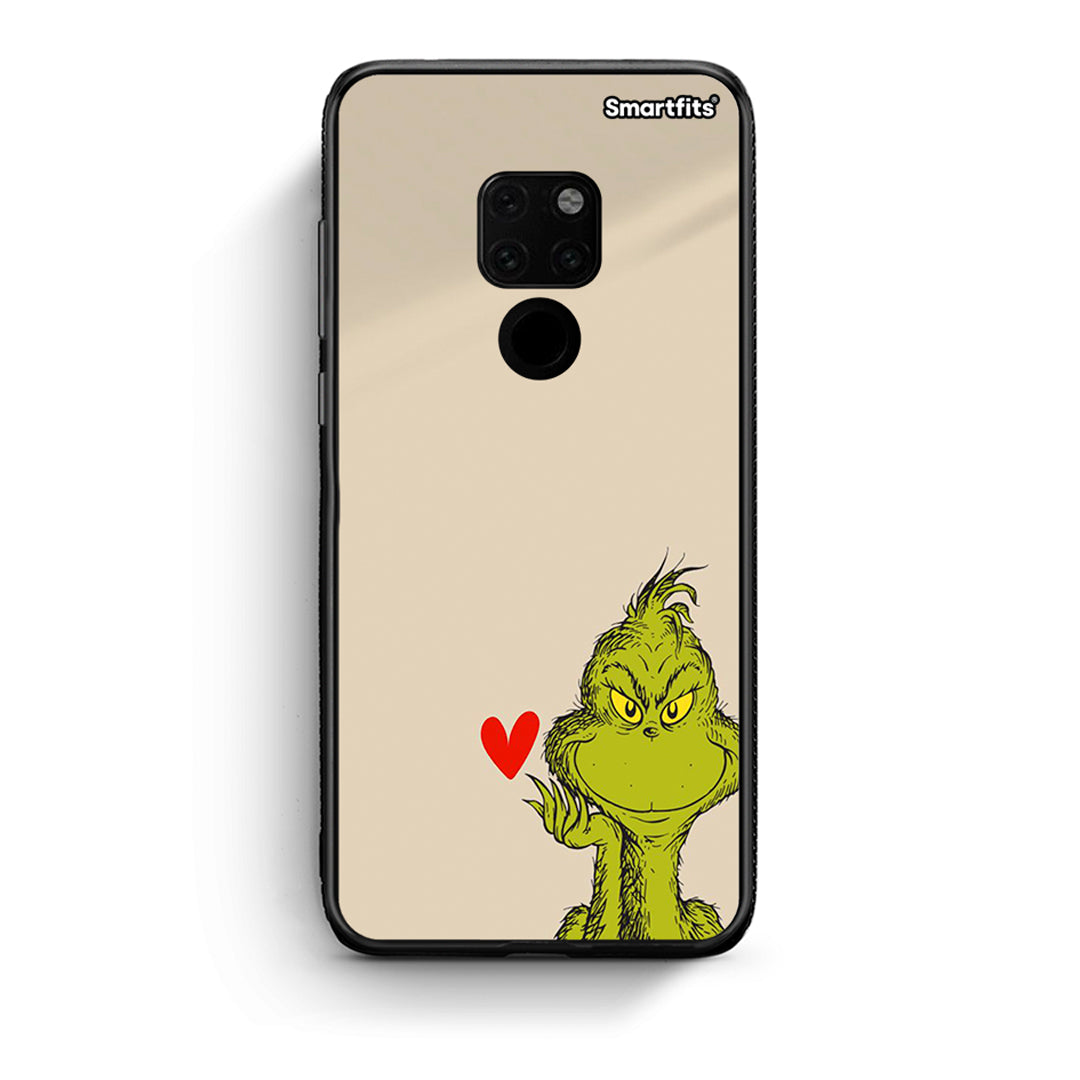 Huawei Mate 20 Xmas Grinch θήκη από τη Smartfits με σχέδιο στο πίσω μέρος και μαύρο περίβλημα | Smartphone case with colorful back and black bezels by Smartfits