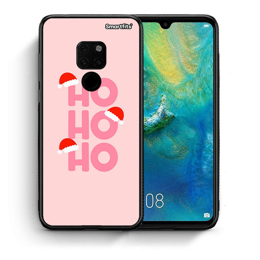 Θήκη Huawei Mate 20 Xmas Ho Ho Ho από τη Smartfits με σχέδιο στο πίσω μέρος και μαύρο περίβλημα | Huawei Mate 20 Xmas Ho Ho Ho case with colorful back and black bezels