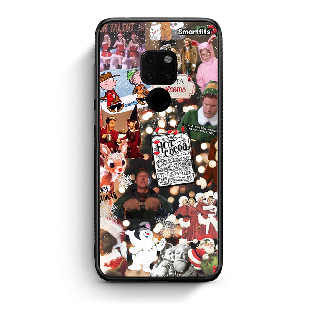 Huawei Mate 20 Xmas Movies θήκη από τη Smartfits με σχέδιο στο πίσω μέρος και μαύρο περίβλημα | Smartphone case with colorful back and black bezels by Smartfits