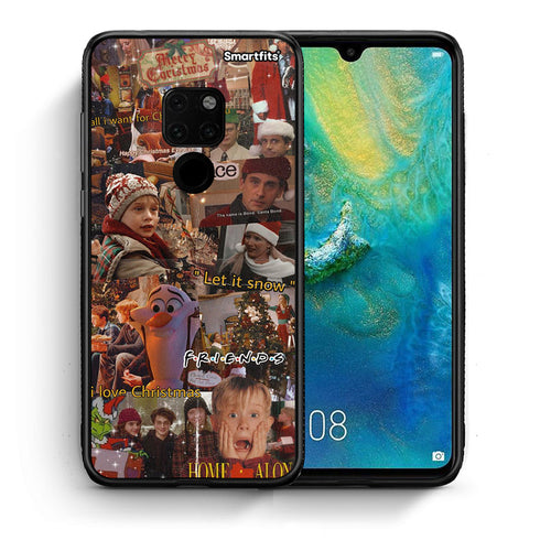 Θήκη Huawei Mate 20 Xmas Wishes από τη Smartfits με σχέδιο στο πίσω μέρος και μαύρο περίβλημα | Huawei Mate 20 Xmas Wishes case with colorful back and black bezels