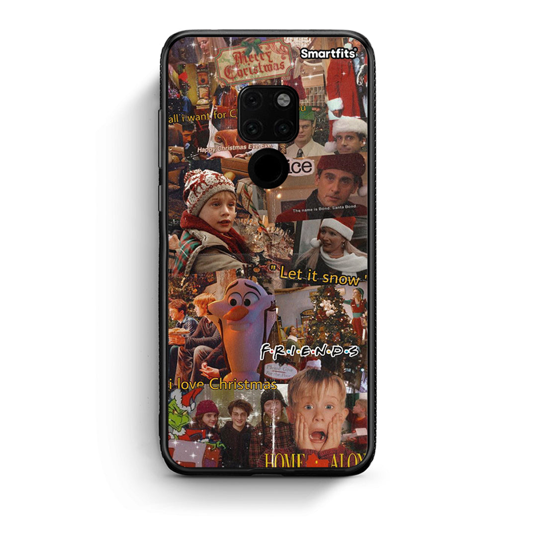 Huawei Mate 20 Xmas Wishes θήκη από τη Smartfits με σχέδιο στο πίσω μέρος και μαύρο περίβλημα | Smartphone case with colorful back and black bezels by Smartfits