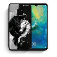 Thumbnail for Θήκη Huawei Mate 20 Yin Yang από τη Smartfits με σχέδιο στο πίσω μέρος και μαύρο περίβλημα | Huawei Mate 20 Yin Yang case with colorful back and black bezels