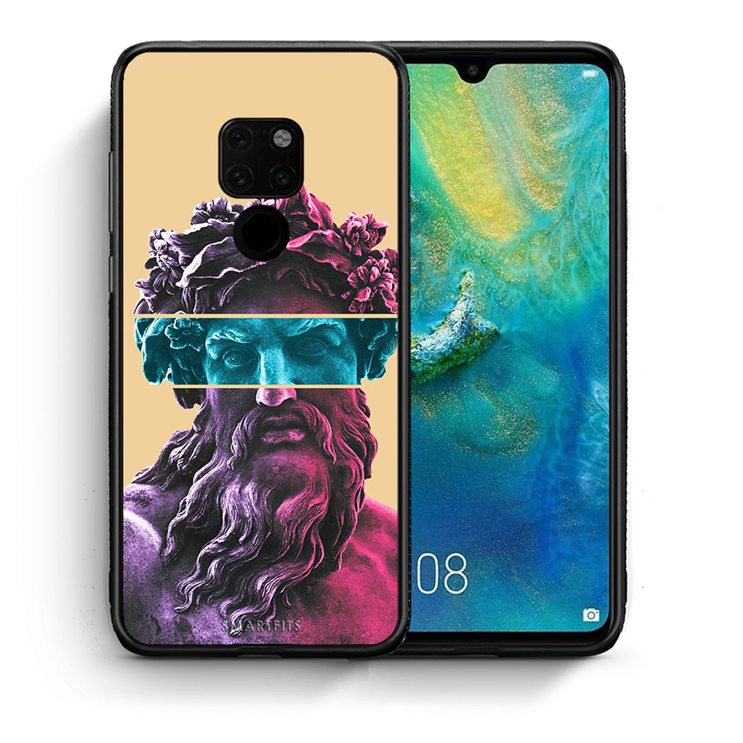 Θήκη Αγίου Βαλεντίνου Huawei Mate 20 Zeus Art από τη Smartfits με σχέδιο στο πίσω μέρος και μαύρο περίβλημα | Huawei Mate 20 Zeus Art case with colorful back and black bezels