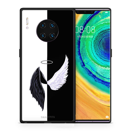 Θήκη Huawei Mate 30 Pro Angels Demons από τη Smartfits με σχέδιο στο πίσω μέρος και μαύρο περίβλημα | Huawei Mate 30 Pro Angels Demons case with colorful back and black bezels
