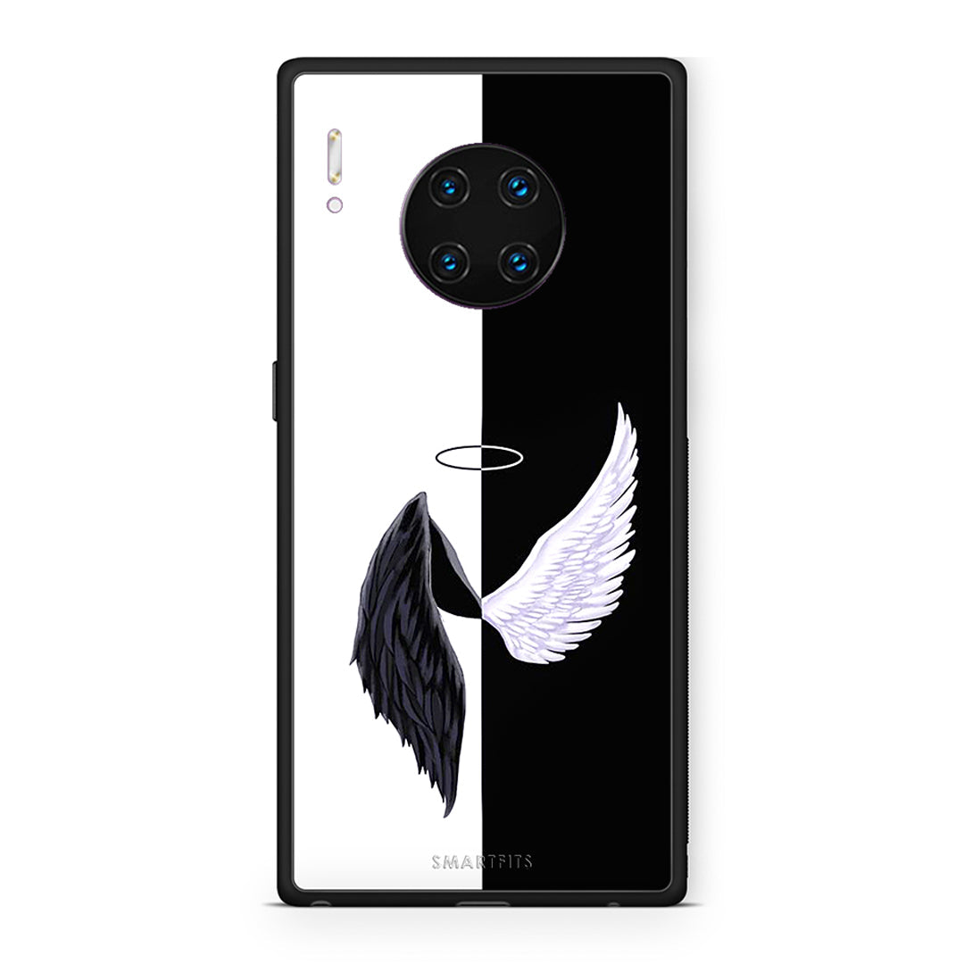 Huawei Mate 30 Pro Angels Demons θήκη από τη Smartfits με σχέδιο στο πίσω μέρος και μαύρο περίβλημα | Smartphone case with colorful back and black bezels by Smartfits