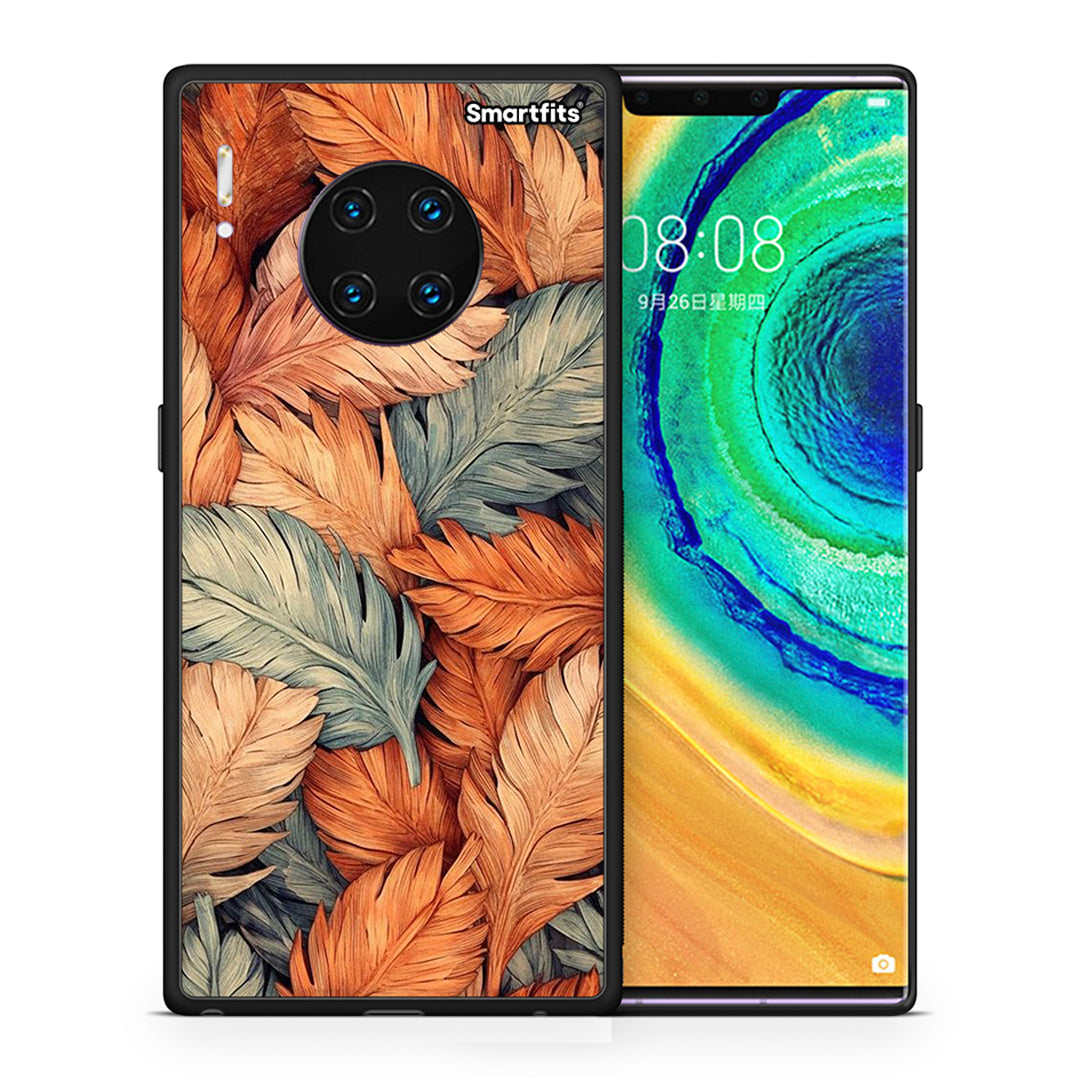 Θήκη Huawei Mate 30 Pro Autumn Leaves από τη Smartfits με σχέδιο στο πίσω μέρος και μαύρο περίβλημα | Huawei Mate 30 Pro Autumn Leaves case with colorful back and black bezels