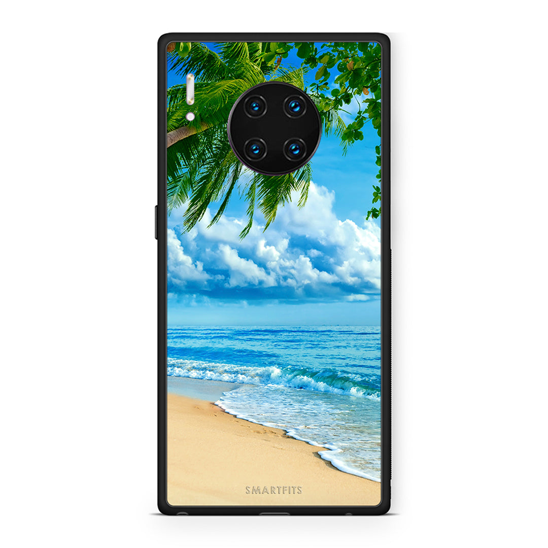 Huawei Mate 30 Pro Beautiful Beach θήκη από τη Smartfits με σχέδιο στο πίσω μέρος και μαύρο περίβλημα | Smartphone case with colorful back and black bezels by Smartfits