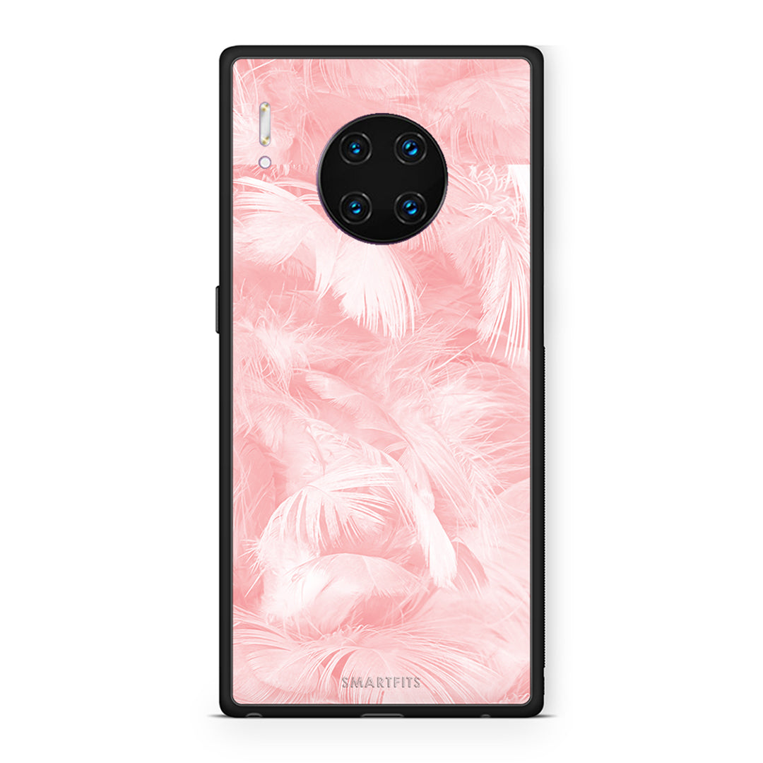 33 - Huawei Mate 30 Pro Pink Feather Boho case, cover, bumper