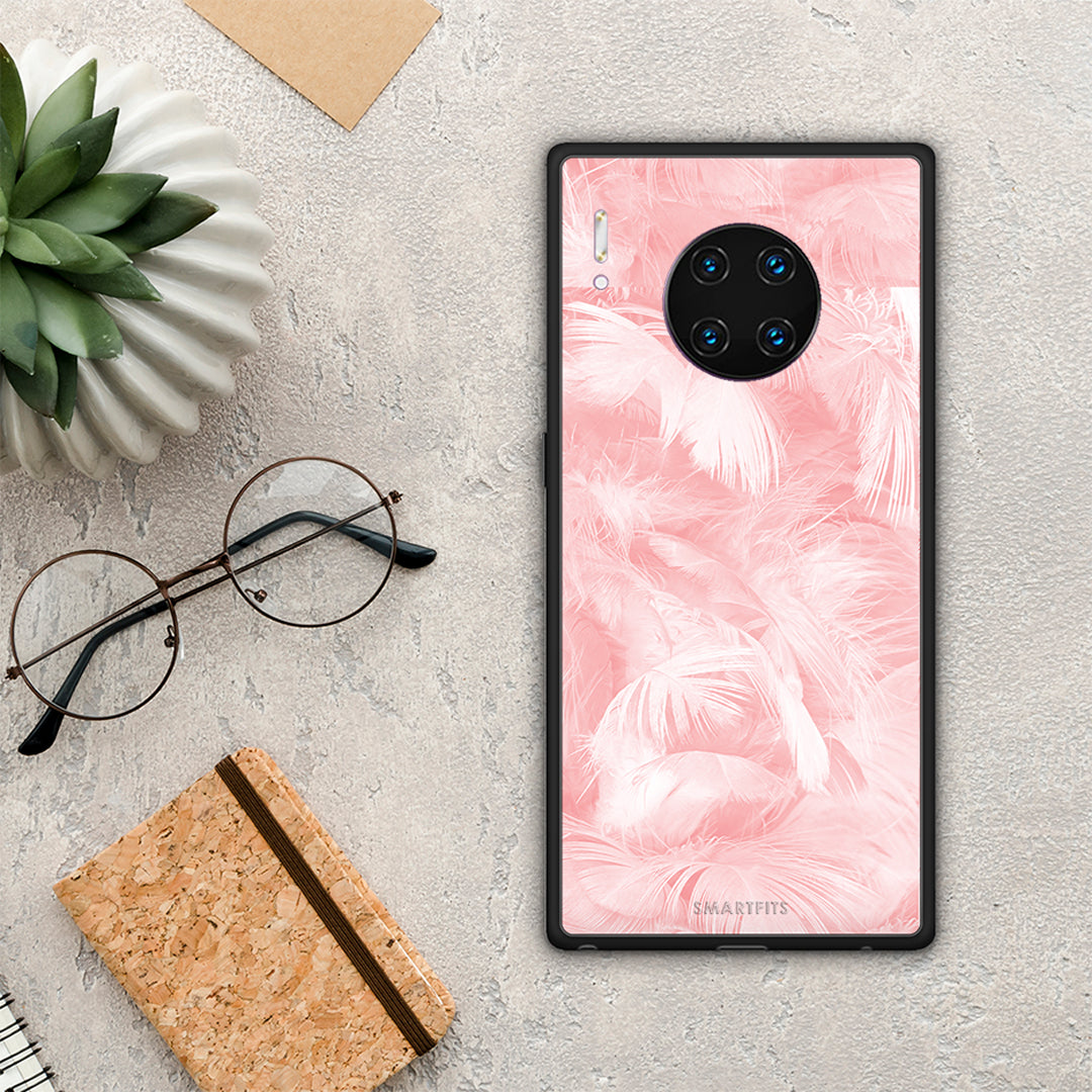 Boho Pink Feather - Huawei Mate 30 Pro θήκη