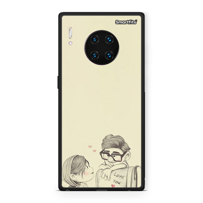 Huawei Mate 30 Pro Carl And Ellie θήκη από τη Smartfits με σχέδιο στο πίσω μέρος και μαύρο περίβλημα | Smartphone case with colorful back and black bezels by Smartfits