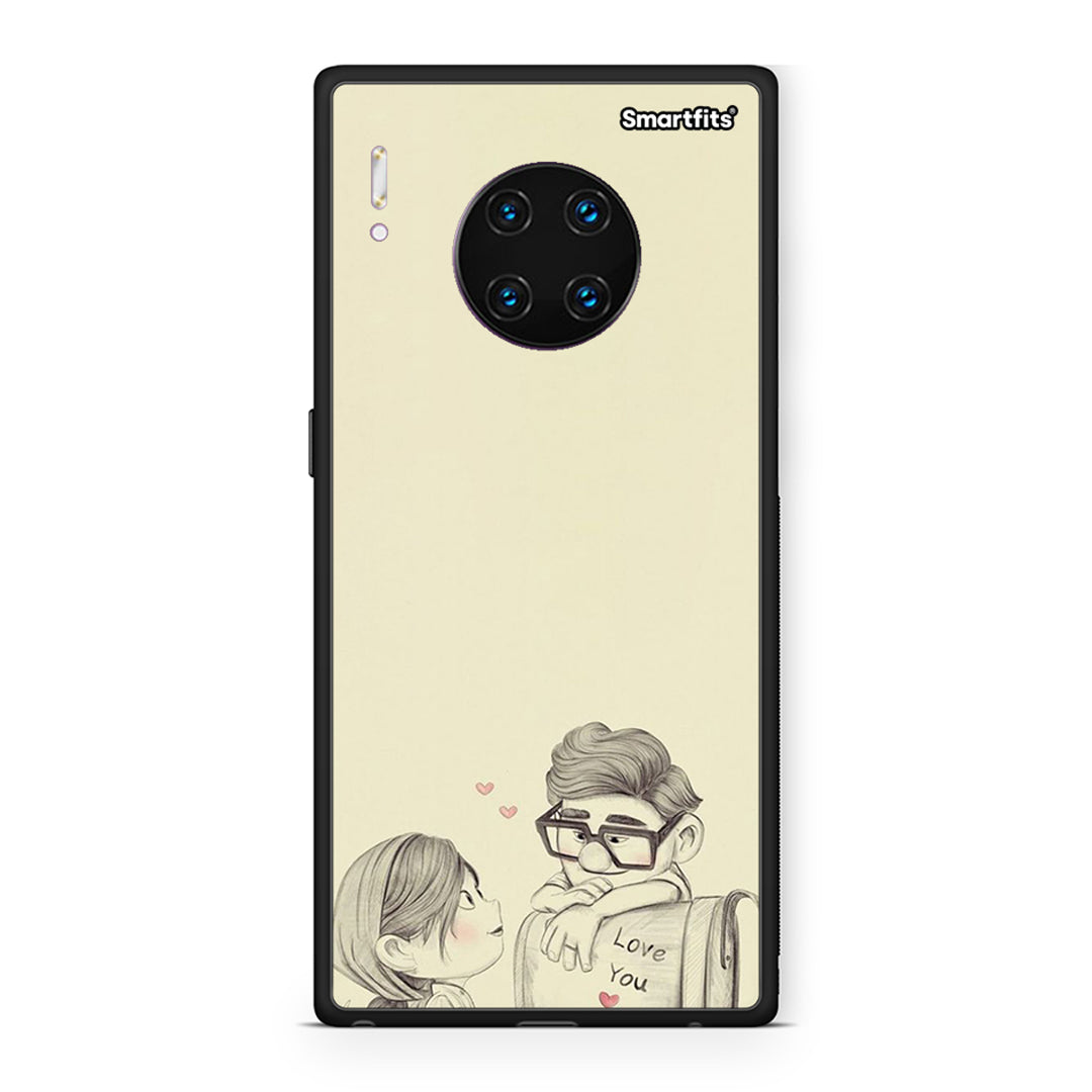 Huawei Mate 30 Pro Carl And Ellie θήκη από τη Smartfits με σχέδιο στο πίσω μέρος και μαύρο περίβλημα | Smartphone case with colorful back and black bezels by Smartfits