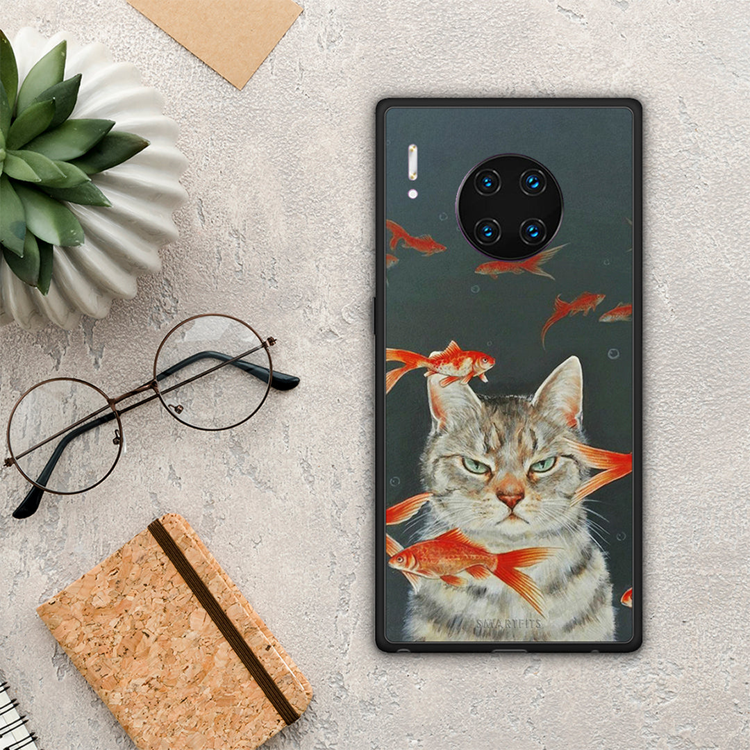 Cat Goldfish - Huawei Mate 30 Pro θήκη