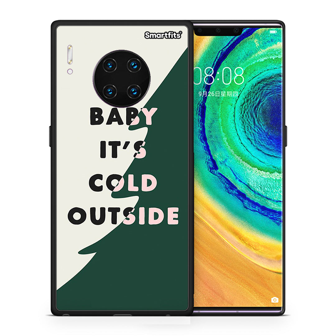 Θήκη Huawei Mate 30 Pro Cold Outside από τη Smartfits με σχέδιο στο πίσω μέρος και μαύρο περίβλημα | Huawei Mate 30 Pro Cold Outside case with colorful back and black bezels