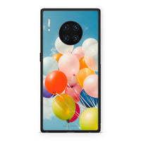 Thumbnail for Huawei Mate 30 Pro Colorful Balloons θήκη από τη Smartfits με σχέδιο στο πίσω μέρος και μαύρο περίβλημα | Smartphone case with colorful back and black bezels by Smartfits