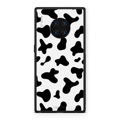 Huawei Mate 30 Pro Cow Print θήκη από τη Smartfits με σχέδιο στο πίσω μέρος και μαύρο περίβλημα | Smartphone case with colorful back and black bezels by Smartfits