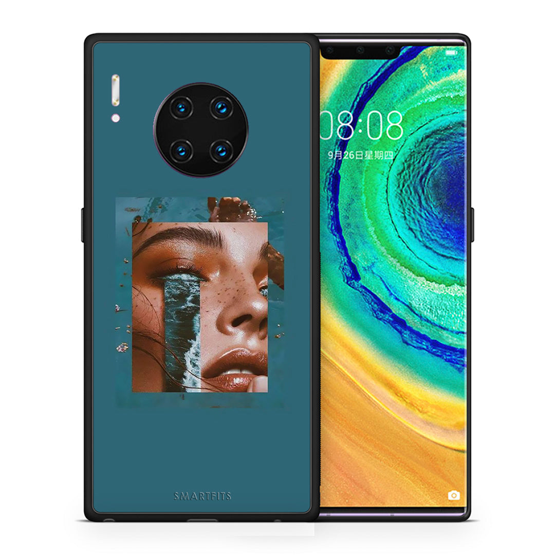 Θήκη Huawei Mate 30 Pro Cry An Ocean από τη Smartfits με σχέδιο στο πίσω μέρος και μαύρο περίβλημα | Huawei Mate 30 Pro Cry An Ocean case with colorful back and black bezels