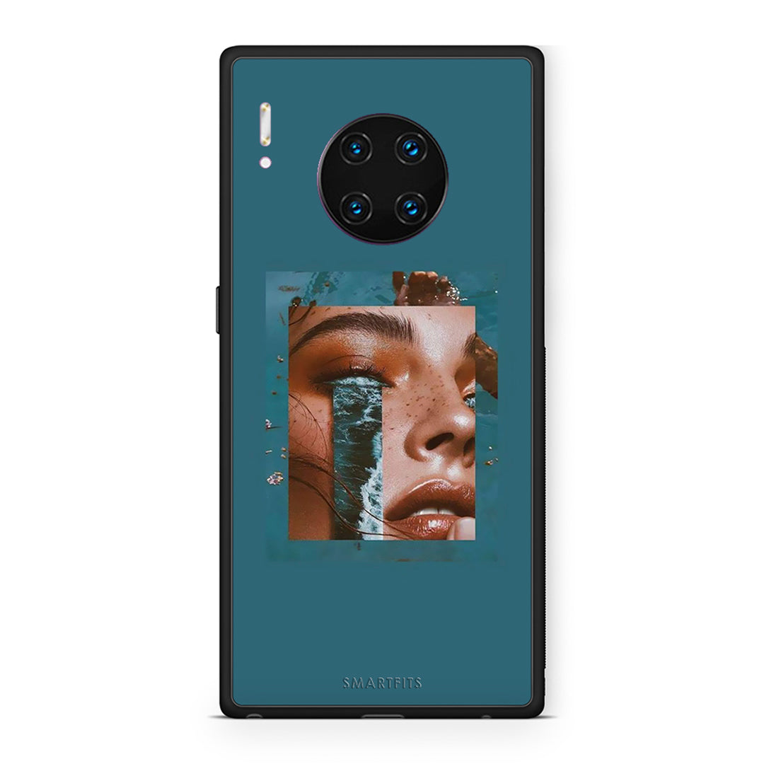 Huawei Mate 30 Pro Cry An Ocean θήκη από τη Smartfits με σχέδιο στο πίσω μέρος και μαύρο περίβλημα | Smartphone case with colorful back and black bezels by Smartfits