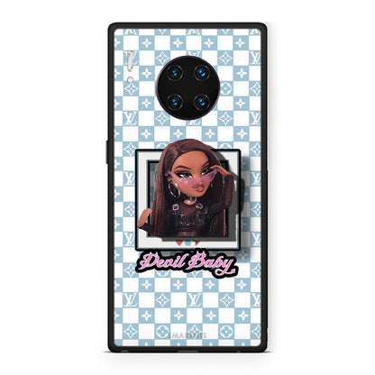 Huawei Mate 30 Pro Devil Baby Θήκη Αγίου Βαλεντίνου από τη Smartfits με σχέδιο στο πίσω μέρος και μαύρο περίβλημα | Smartphone case with colorful back and black bezels by Smartfits