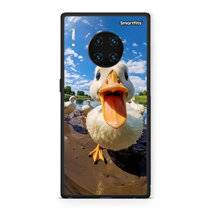 Huawei Mate 30 Pro Duck Face θήκη από τη Smartfits με σχέδιο στο πίσω μέρος και μαύρο περίβλημα | Smartphone case with colorful back and black bezels by Smartfits