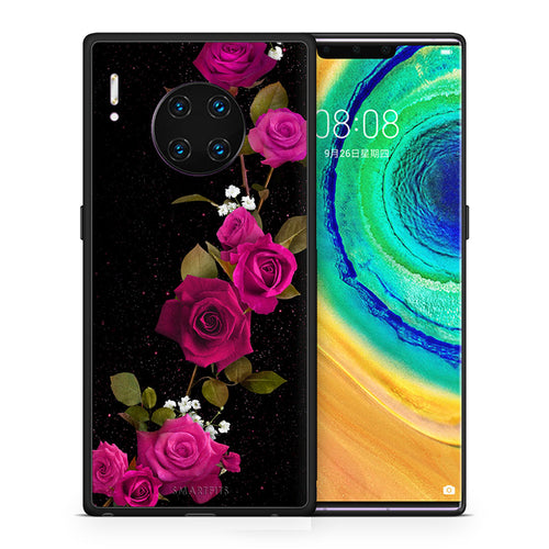Θήκη Huawei Mate 30 Pro Red Roses Flower από τη Smartfits με σχέδιο στο πίσω μέρος και μαύρο περίβλημα | Huawei Mate 30 Pro Red Roses Flower case with colorful back and black bezels