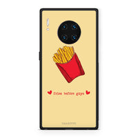 Thumbnail for Huawei Mate 30 Pro Fries Before Guys Θήκη Αγίου Βαλεντίνου από τη Smartfits με σχέδιο στο πίσω μέρος και μαύρο περίβλημα | Smartphone case with colorful back and black bezels by Smartfits
