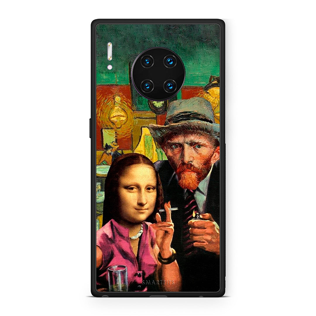 Huawei Mate 30 Pro Funny Art θήκη από τη Smartfits με σχέδιο στο πίσω μέρος και μαύρο περίβλημα | Smartphone case with colorful back and black bezels by Smartfits