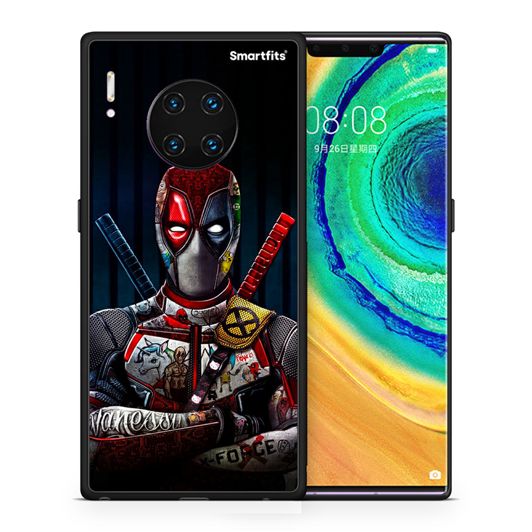 Θήκη Huawei Mate 30 Pro Funny Guy από τη Smartfits με σχέδιο στο πίσω μέρος και μαύρο περίβλημα | Huawei Mate 30 Pro Funny Guy case with colorful back and black bezels
