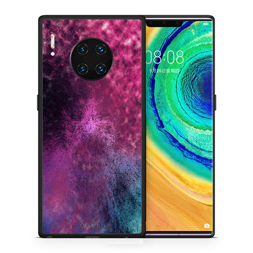 Θήκη Huawei Mate 30 Pro Aurora Galaxy από τη Smartfits με σχέδιο στο πίσω μέρος και μαύρο περίβλημα | Huawei Mate 30 Pro Aurora Galaxy case with colorful back and black bezels