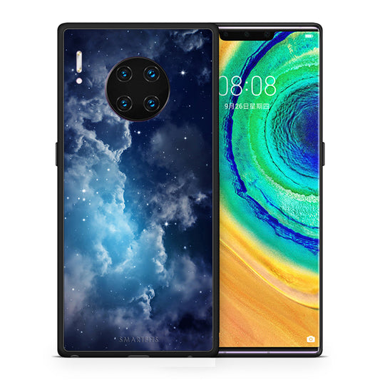 Θήκη Huawei Mate 30 Pro Blue Sky Galaxy από τη Smartfits με σχέδιο στο πίσω μέρος και μαύρο περίβλημα | Huawei Mate 30 Pro Blue Sky Galaxy case with colorful back and black bezels