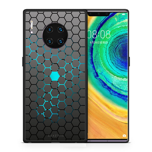 Θήκη Huawei Mate 30 Pro Hexagonal Geometric από τη Smartfits με σχέδιο στο πίσω μέρος και μαύρο περίβλημα | Huawei Mate 30 Pro Hexagonal Geometric case with colorful back and black bezels