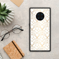 Thumbnail for Geometric Luxury White - Huawei Mate 30 Pro θήκη