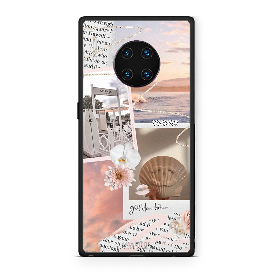 Huawei Mate 30 Pro Golden Hour Θήκη Αγίου Βαλεντίνου από τη Smartfits με σχέδιο στο πίσω μέρος και μαύρο περίβλημα | Smartphone case with colorful back and black bezels by Smartfits