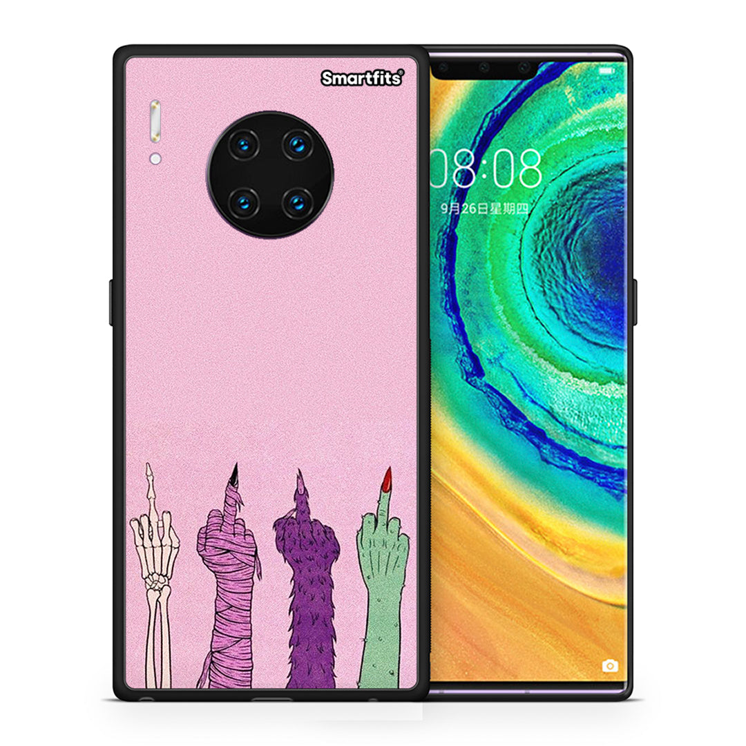 Θήκη Huawei Mate 30 Pro Halloween Be A Lady από τη Smartfits με σχέδιο στο πίσω μέρος και μαύρο περίβλημα | Huawei Mate 30 Pro Halloween Be A Lady case with colorful back and black bezels