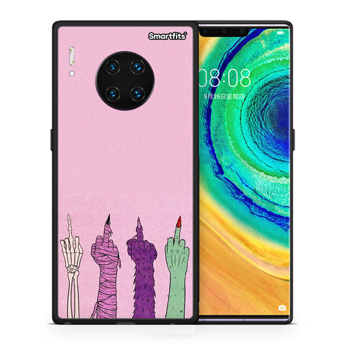 Θήκη Huawei Mate 30 Pro Halloween Be A Lady από τη Smartfits με σχέδιο στο πίσω μέρος και μαύρο περίβλημα | Huawei Mate 30 Pro Halloween Be A Lady case with colorful back and black bezels
