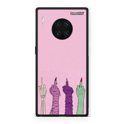 Huawei Mate 30 Pro Halloween Be A Lady θήκη από τη Smartfits με σχέδιο στο πίσω μέρος και μαύρο περίβλημα | Smartphone case with colorful back and black bezels by Smartfits