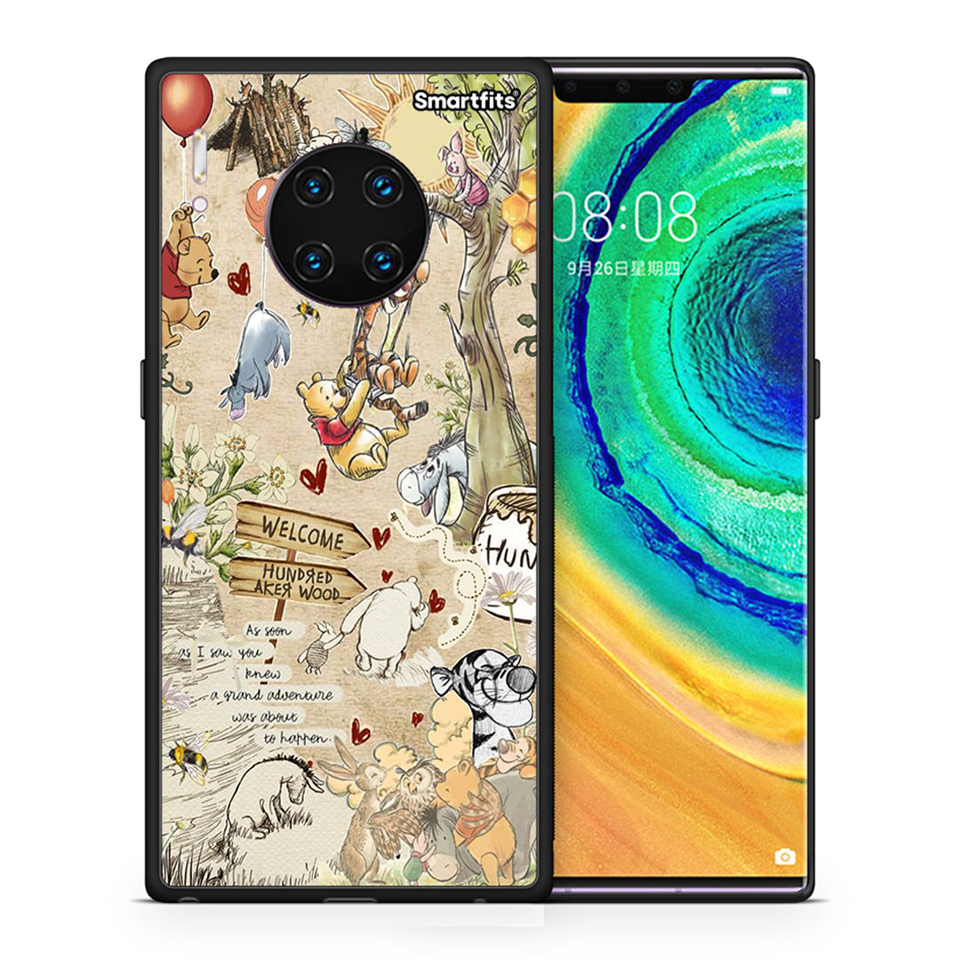 Θήκη Huawei Mate 30 Pro Happy Friends από τη Smartfits με σχέδιο στο πίσω μέρος και μαύρο περίβλημα | Huawei Mate 30 Pro Happy Friends case with colorful back and black bezels
