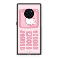 Thumbnail for Huawei Mate 30 Pro Hello Kitten Θήκη Αγίου Βαλεντίνου από τη Smartfits με σχέδιο στο πίσω μέρος και μαύρο περίβλημα | Smartphone case with colorful back and black bezels by Smartfits