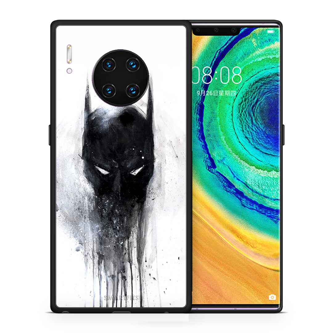 Θήκη Huawei Mate 30 Pro Paint Bat Hero από τη Smartfits με σχέδιο στο πίσω μέρος και μαύρο περίβλημα | Huawei Mate 30 Pro Paint Bat Hero case with colorful back and black bezels