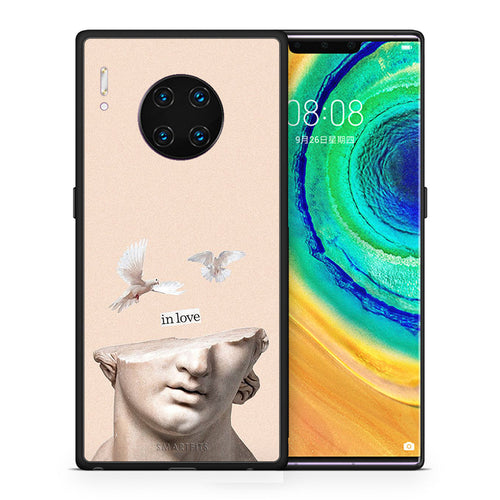 Θήκη Huawei Mate 30 Pro In Love από τη Smartfits με σχέδιο στο πίσω μέρος και μαύρο περίβλημα | Huawei Mate 30 Pro In Love case with colorful back and black bezels