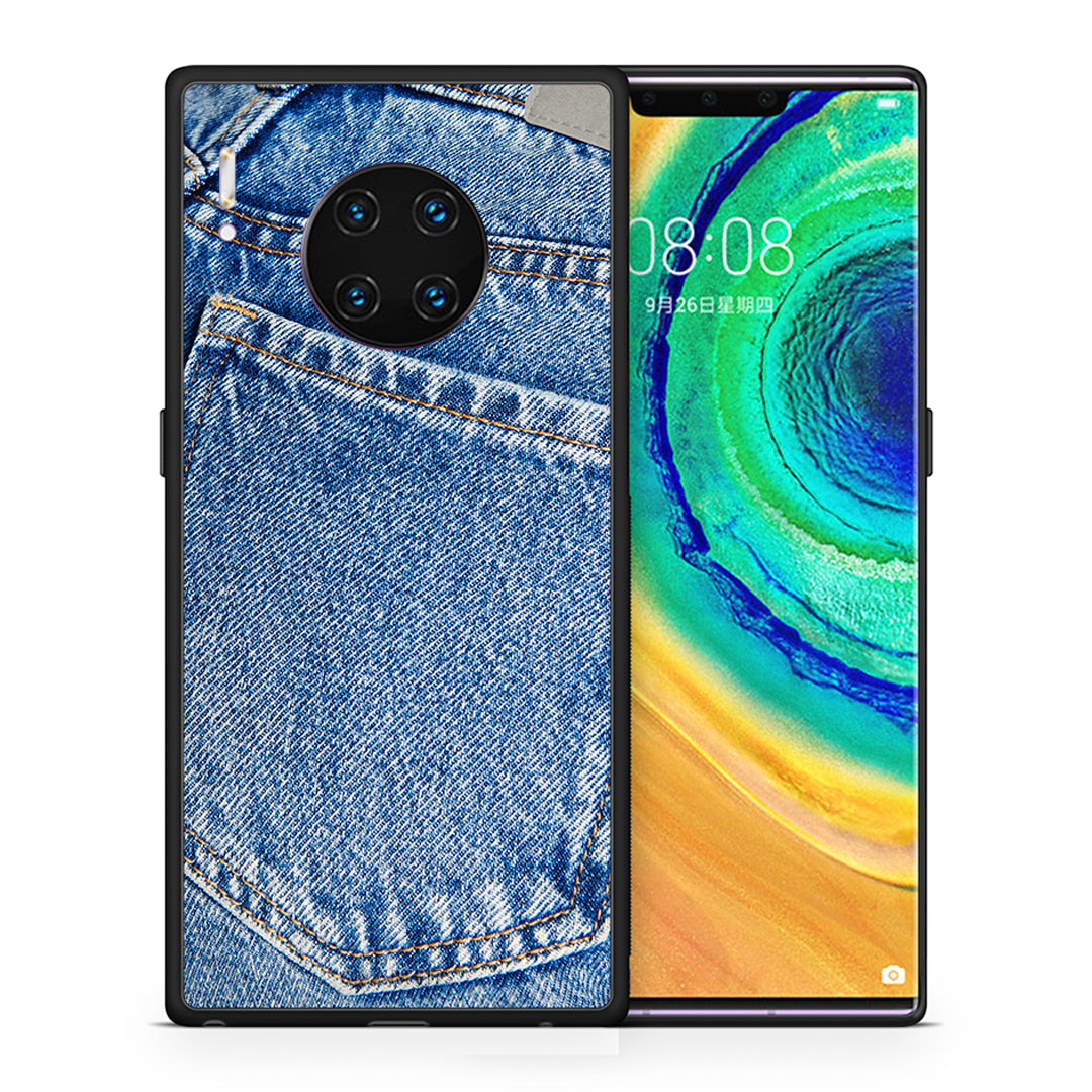Θήκη Huawei Mate 30 Pro Jeans Pocket από τη Smartfits με σχέδιο στο πίσω μέρος και μαύρο περίβλημα | Huawei Mate 30 Pro Jeans Pocket case with colorful back and black bezels