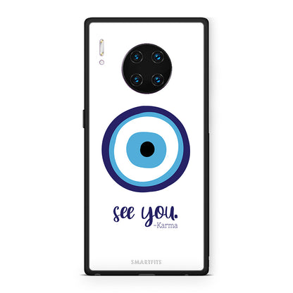 Huawei Mate 30 Pro Karma Says θήκη από τη Smartfits με σχέδιο στο πίσω μέρος και μαύρο περίβλημα | Smartphone case with colorful back and black bezels by Smartfits