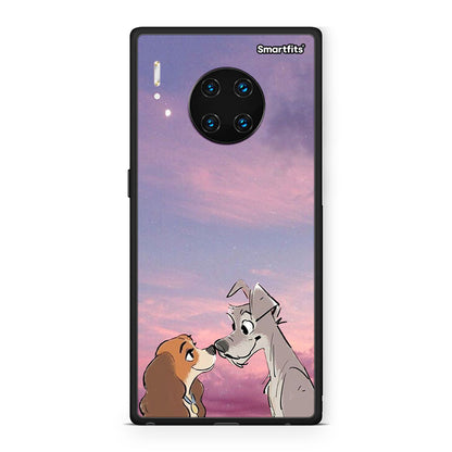 Huawei Mate 30 Pro Lady And Tramp θήκη από τη Smartfits με σχέδιο στο πίσω μέρος και μαύρο περίβλημα | Smartphone case with colorful back and black bezels by Smartfits
