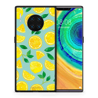 Thumbnail for Θήκη Huawei Mate 30 Pro Lemons από τη Smartfits με σχέδιο στο πίσω μέρος και μαύρο περίβλημα | Huawei Mate 30 Pro Lemons case with colorful back and black bezels