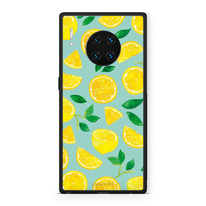 Huawei Mate 30 Pro Lemons θήκη από τη Smartfits με σχέδιο στο πίσω μέρος και μαύρο περίβλημα | Smartphone case with colorful back and black bezels by Smartfits