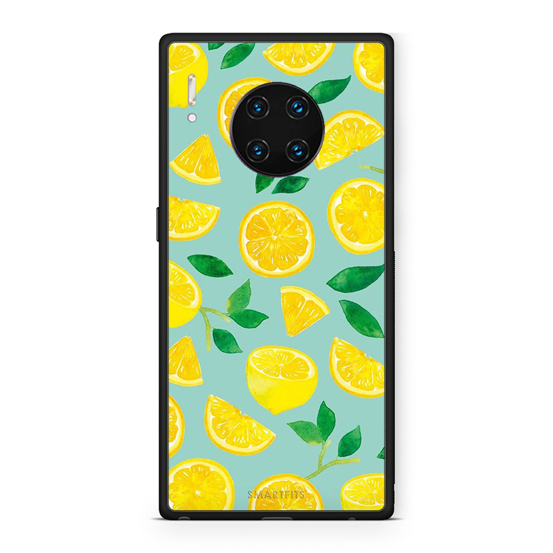 Huawei Mate 30 Pro Lemons θήκη από τη Smartfits με σχέδιο στο πίσω μέρος και μαύρο περίβλημα | Smartphone case with colorful back and black bezels by Smartfits